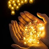 Richaa 100 Stück LED Ballons Lichter Mini LED Licht Warmweiß Beleuchtung für Papierlaternen Hochzeit Party Blumen Balloon Lights Halloween Weihnachten Geburtstag Klub Dekor