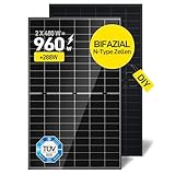 ALLDREI Balkonkraftwerk 960W Bifazial Solarpanel, Balkon DIY Komplett Steckdose, Optional Wechselrichter & Speicher & Halterung & Solarkabel 0% MwSt.