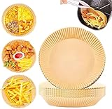 30 Stück Air Fryer Einwegpapier Backpapier，Backpapier Rund，Luftfritteuse Pergamentpapier，wasserfest und ölfest FüR Bratpfanne, Ofen, Grill, Koch, Dampf, Fritteuse Und HeißLuftfritteuse