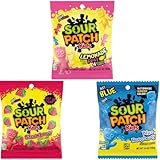 3er Überraschungspaket Saure Gummibärchen – 3×102 g Beutel | 10 mögliche Sorten | Extra sauer & fruchtig