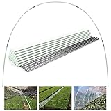 Gewächshaus-Hoops 50 Stück 43 cm Abnehmbaren Gewächshaus-Ringe für Pflanzenabdeckung Folientunnel Gewächshausreifen bögen Kunststoff Glasfaser Pflanztunnel for Gartenstoff Gartenpfähle