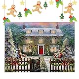 Keyubria 1008-teiliges Puzzle | Weihnachtslandschaft Puzzle Für Erwachsene - Spaß Spiele Interaktive Spielzeuge - Für Geburtstag Feiertag Party Gastgeschenke Kinder Freunde Weihnachtsdekoration