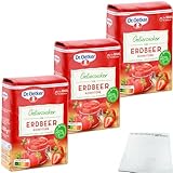 usy Bundle für Dr. Oetker Gelierzucker 2zu1 für Erdbeer Konfitüre 3er Pack (3x500g Packung) + usy Block