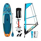 LCKDY Surfbrett Windsurfen 320 * 84 * 12 cm Board Blade aufblasbares Sup-Board Segel Segelbrett Stand Up Paddle Surf Surfbrett windgetriebene Outdoor-Erholung