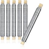 com-four® 6X Blumenwickeldraht-Set, Bindedraht verzinkt, auf Holzstab gewickelt, Stärke 0,65 mm, 600 g (Verzinkt - 06 Stück)