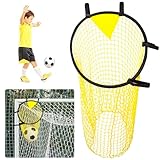 Yamitora Fußballtor Zielnetz 45x60cm, Nylongewebe Fußballtor mit Rahmen Tasche Zielnetz Fußballtor Zubehör Fussballnetz Zubehör für Fussball Training