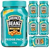 Heinz Baked Beanz Gebackene Bohnen in Tomatensauce 1000 Gramm x 6 STÜCK + Pufai