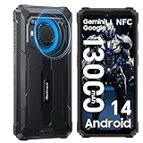 Blackview BV6200 Pro Outdoor Handy (13000mAh) Android 14,18GB+128GB Outdoor Smartphone Wasserdicht,98DB Lautsprecher,Helio P35 2.3Ghz,6.56' HD+ Baustellenhandy, IP68 IP69K/Dual 4G/OTG/GPS/13MP/NFC