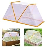 ARTGUTS Pflanzen Hochbeet Abdeckung, Garten Reihe Accelerator Pflanzenabdeckung, Faltbare Hochbeet Pflanzenschutzabdeckung für Gemüsereihen, für Hochbeet von Gemüse Obst(49 * 38 * 22cm)