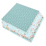 Lurrose 32 STK Twill-Blumenstoff Patchwork für Heimwerker Patchwork-Steppdecken Baumwolldekor Fat Quarters Stoffbündel mitgebseltütchen wandverkleidung DIY liefert Nähzubehör Baumwolle