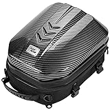 Grapelet Motorrad Hecktasche wasserdicht sozius gepäcktasche ABS Hartschalen Motorrad helmtasche mit erweiterbarem Stauraum 24L-35L Reisetasche Tasche