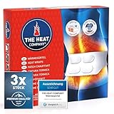 THE HEAT COMPANY Wärmegürtel - 3 Stück - EXTRA WARM - Preis-Leistungs-Sieger - 12 Stunden wohlige Wärme - sofort einsatzbereit - luftaktiviert - rein natürlich - für alle Größen: S-XL