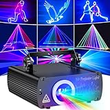 Ehaho DJ Discolicht Partylicht L2600 | 3D RGB Animation Party Licht mit Fernbedienung | Musik Sound Activated Disco Lichter mit DMX 512 | Beam Effekt Licht für Party Bar Nachtclub KTV Live Show