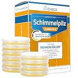 Schimmelpilz-Schnelltest, 10 Nährböden für mehrere Räume, Made in Germany, inkl. Anleitung und Auswertungsprotokoll