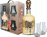 Padre Azul Tasting Set Tequila Reposado 40% • Premium Tequila Made in Mexico • Sehr weicher Tequila Reposado für den puren Genuss in Geschenkpackung inklusive zwei Gläser (1 x 0.7 l)