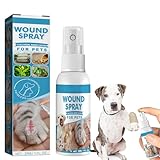 Cutiolly Haustier Wundspray,Wundpflege für Hunde Katzen,Pet Wound Spray,Wundheilungsspray,Katzen-Wundpflege,Haustier Reinigungsspray,für Wunden und Schürfwunden,Juckreiz,Linderung von Hunden,30ml