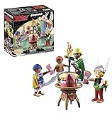 PLAYMOBIL Asterix 71269 Pyradonis' vergiftete Torte, Asterix, Kleopatra`s Vorkoster sowie Pyradonis und dessen Helfer Schraubzieris, Spielzeug für Kinder ab 5 Jahren