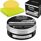 Momo’s Garage ® Carnauba Politur + Wax mit SiO2 Versiegelung High End Schutz mit EXTREM Perleffekt als Set - Auto Wachs - Nanoversiegelung -