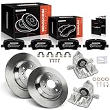 Frankberg 2x Bremssattel + 2x Bremsscheiben + 4x Bremsbeläge Hinten Ø302mm Kompatibel mit R.a.n.g.e R.o.v.e.r Evoque L538 R.a.n.g.e Replace# 30742491,30794554