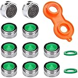 10 Stück Strahlregler M24 - Wasserhahn sieb Einsatz, Mischdüse mit ABS-Filter inkl. Mischdüsenschlüssel,für Wasserhähne