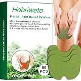 Pain Relief Patches, Schmerzlinderungs Knie Patch, 60 Stück Wellness Pain Relief Patches für Knie, Rücken, Nacken, Schultern, Tiefenwärme zum Entspannen und Lockern der Muskeln