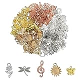 LWMLWM 150 Stück Charms Anhänger,Metall Anhänger Gemischte Schmuckanhänger, Vintage Anhänger Aesthetic Accessoires zum DIY&Schmuck Handwerk