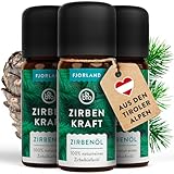 FJORLAND® Zirbenöl BIO naturrein 30ml - [ECHTES ZIRBENÖL] naturreines ätherisches Zirbelkieferöl - Ideal für Diffusoren, Duftlampen, Aromatherapie, Raumduft, Verdampfer