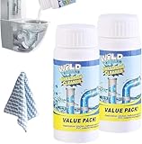 Vollstern Abflussreiniger Schaum Extra Stark, Vollstern Rohrreiniger Extrem Stark, Wild Sink Und Drain Cleaner, Hochwirksamer Rohrreiniger Mit Aktivschaum, Für Küche, Bad, Toilette & Balkon (2 pcs)