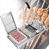 KSWBD Edelstahlhandbuch Hammel-Kebab-Maschine, Bambusfleischschnurspießmaschine, Multi-Fon-Spießmaschine, manuelle Spießmaschine