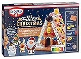 Dr. Oetker Knusper-Häuschen, Lebkuchenhaus und Dekorierset zum Basteln und Verzieren für die Weihnachtszeit - 1 x 403 g