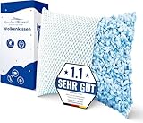 MKS Kopfkissen 60x60 – Ergonomisches Wolkenkissen für Entspannung – Weiches Kissen für Rücken-, Seiten- & Bauchschläfer – Memory Foam Kissen 60x60 mit kühlendem Gel für besseren Schlaf - Schlafkissen