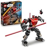 LEGO Star Wars 75411 Darth Maul Mech Bauspielzeug - Spiel- und Ausstellungsfigur mit doppelklingigem roten Lichtschwert und Mini-Figur - Geschenk für Jungen ab 6 Jahren und Fans von The Clone Wars