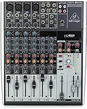 Behringer XENYX 1204USB Premium 12-Input 2/2-Bus Mixer mit XENYX Mic Preamps und Compressors, British EQ und USB/Audio Interface
