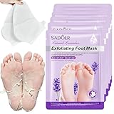 6 Paar Fußmaske,Fussmaske Feuchtigkeitsversorgung,Fussmaske Socken mit Lavendel,Foot Peel Mask Zur Hornhaut Entfernung,Fußmaske Hornhaut Ideal für Männer und Frauen,für Trockene und Rissige Füße