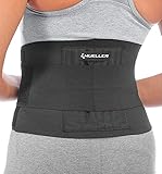 Mueller Adjustable Back Brace, Rücken Aktivbandage zur Unterstützung des Lendenwirbelbereiches, Einheitsgrösse, schwarz