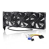 GDSTIME GPU Lüfter 3 x 92mm PCI Lüfter Grafikkarten-Lüfter PCI-Kühlfan VGA Lüfter 3 pin 4 pin unterstützt 5v 7v 12v für Computer Hauptplatine Audio Video