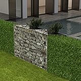 Xichuzi Gabionenkorb Pflanzkasten Gemüse-Hochbeet Stahl 120×30×100 cm, Palettenrahmen, Hochteich, Gemüsebeet, Kräuterregal Balkon, Blumenbeet, Kräuterspirale, Tomatenbeet, Pflanzhochbeet - 142539
