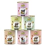 GranataPet Liebling's Mahlzeit Multipack 2, Nassfutter für Hunde im Probierpaket, Alleinfuttermittel ohne Getreide, Hundefutter mit hohem Fleischanteil & hochwertigen Ölen, 6 x 800 g