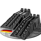 WERKTHOR Auffahrrampe PKW - [2er Set] Auffahrrampen für maximalen Halt [