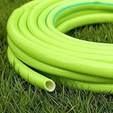 HHOZsafety 1/2 Zoll (12 mm x 16 mm) Wasserrohr-Hochdruckschlauch, Kunststoff-Gummischlauch, weicher, Flexibler Anti-Torsions-Gartenschlauch mit Anschlüssen für G