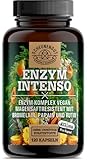 ENZYM INTENSO® Bromelain Kapseln -WICHTIG: Laborgeprüfte Rezeptur mit Bromelain(5000 F.I.P), Papain, Rutin I Ananas & Papaya Enzym -120 Magensaftresistente Kapseln- SCHEUNENGUT®