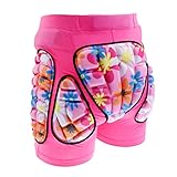 Gazechimp Protektorshorts Snowboard Protektoren Unterhose Schnee Protektor-Shorts Hüftschutzhosen - Rosa, XS