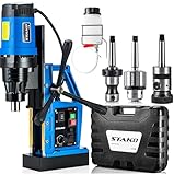 STAKO SCY-2800RE Ø 80mm Magnetbohrmaschine 2050W mit Koffer – Magnetkraft 17000N – tragbare Kernbohrmaschine für Metallbearbeitung mit Weldon 19mm und Bohrfutter 3-16mm und Gewindehalter M3-M16 –Set 3