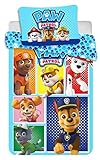 Paw Patrol Babybettwäsche Kinderbettwäsche 100x135 cm Bettdecke + 40 x 60 cm Kopfkissen-Bezug 100% Baumwolle