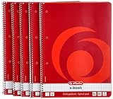 Herlitz Collegeblock x.book A4, Lineatur 28, 80 Blatt, Rand innen und außen, 5 Stück