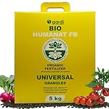 GARDJ Humanat Organischer Humindünger Granulat - Für Gemüse, Obst, Blumen & Stauden - Bodenverbesserer & Kompostaktivator - Bio-Dünger für gesunde Pflanzen & starke Wurzeln 5 kg