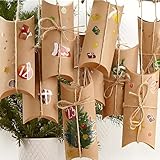Adventskalender zum Befüllen: Schöner DIY Adventskalender zum Selbstbefüllen mit Kartons, Stickern und Juteschnur - 2025 Adventskalender zum Basteln - DIY Adventskalender Selber Befüllen LIVAIA
