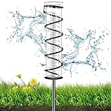 CHIVENIDO 17cm Regenmesser für Garten Frostsicher, Outdoor Regenmesser Glas Regenwassermesser Niederschlagsmesser mit Metallpflock, Dekorativ für Hof, Deck, Rasen, Landschaft und Gartenzubehör