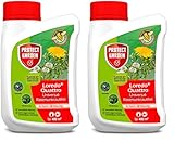 PROTECT GARDEN Universal-Rasenunkrautfrei Loredo Quattro Rasen-Unkrautvernichter gegen hartnäckige Unkräuter mit 4-fach Wirkung, 400 ml (Packung mit 2)