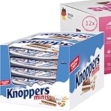 Knoppers Minis | Gefüllte Waffelschnitten | 3x200g und 12x200g Großpackungen | Ideal für Büro, Snack und Unterwegs (12x200g)